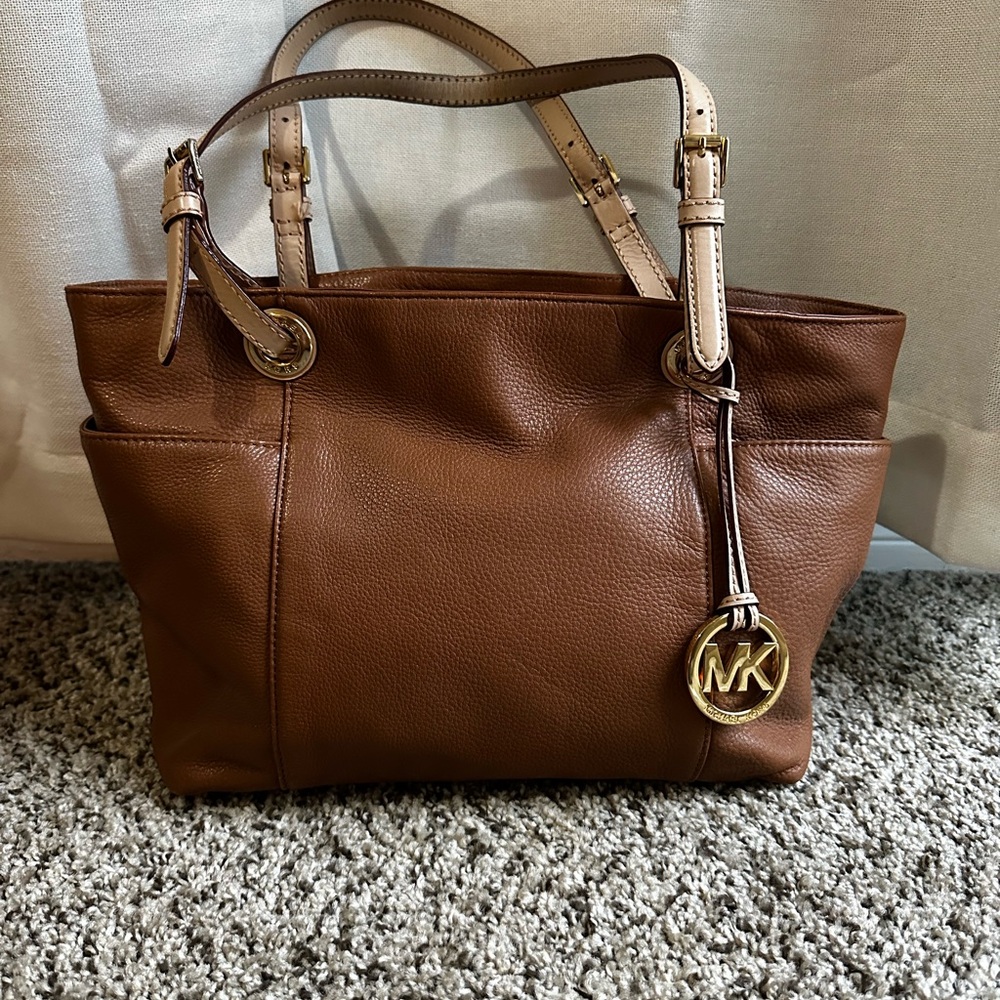 Michael Kors Jet Set Saffiano Pebbled Leather Tote